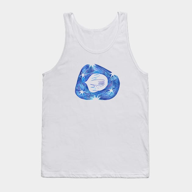 Birdy moon dream Tank Top by LilcabinStudio 